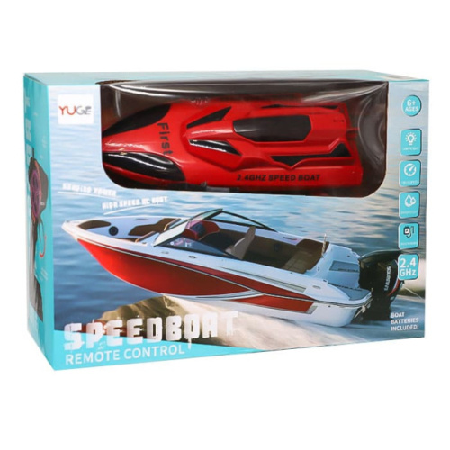 Jucarie barca 1:16 cu telecomanda, rosie 822061