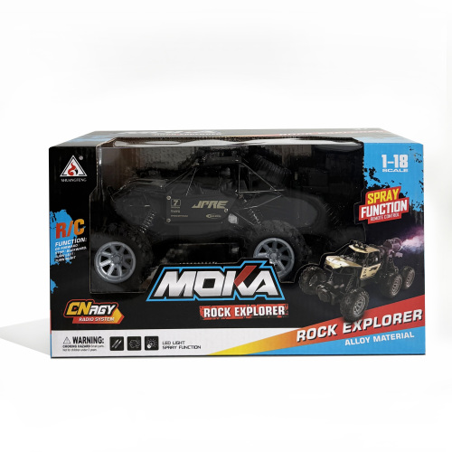 Mașină metalică "Rock Crawler Spray" 1:18 cu telecomandă, acumulator 2127