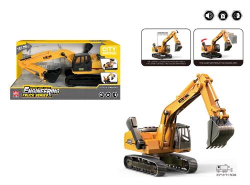 Excavator cu inertie 1:14, (lumina, sunet) RJ3383A