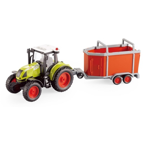 1:16 Tractor cu fricțiune „Trailered Farm Tractor” (lumina / sunet) 96698