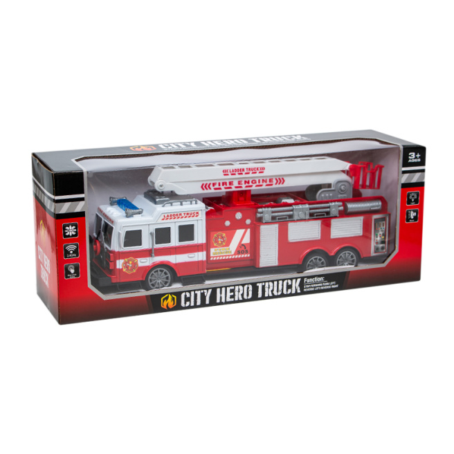 Masina de pompieri "Fire Engine" cu t/c, 4 functii, cu lumina si sunet, 582222