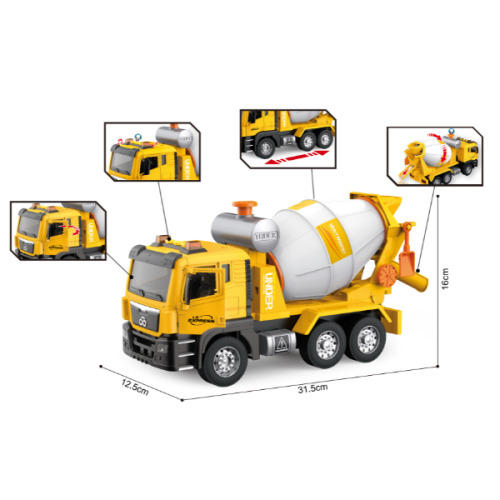1:10 Camion-betonier cu fricțiune (lumini /sunete) WY1111A