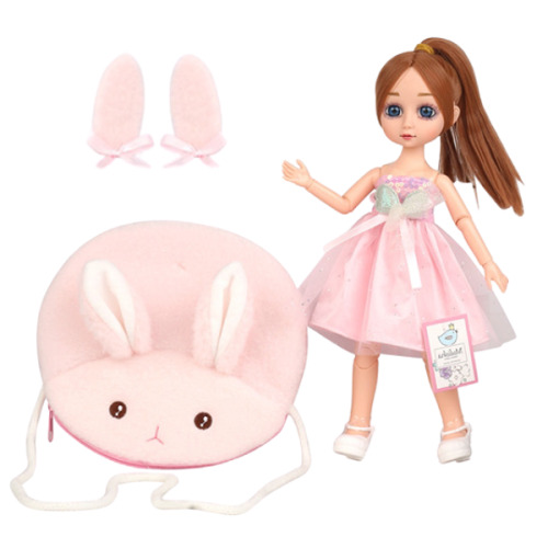 Игровой набор: кукла Мулиша и сумочка для ребенка QJ140A