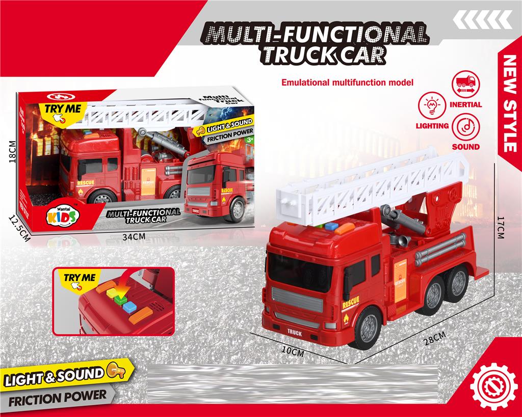 Mașină inerțială „Foc” cu lumină/sunet WT883-I1