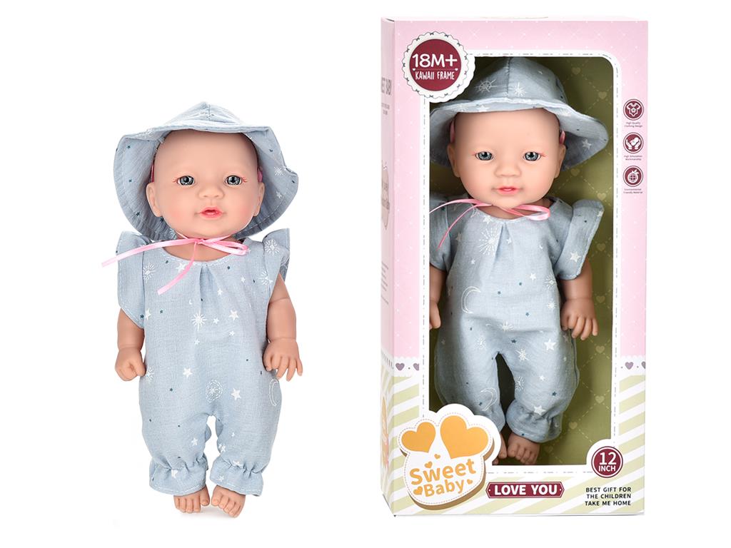 Păpușă din vinil 30 cm, albastră, 12-I3