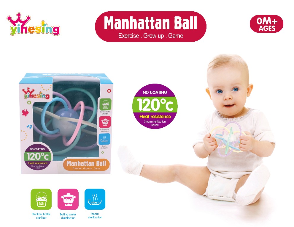 Zornăitoare pentru bebeluși „Minge Manhattan”, YL1011C