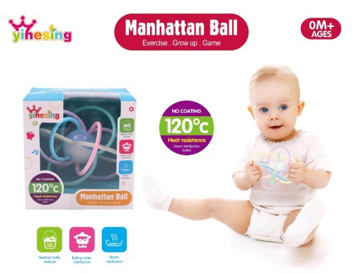Zornăitoare pentru bebeluși „Minge Manhattan”, YL1011C