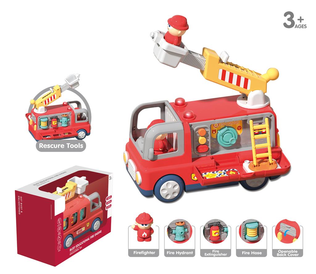 Mașină de pompieri interactivă cu lumini și sunet YL518A