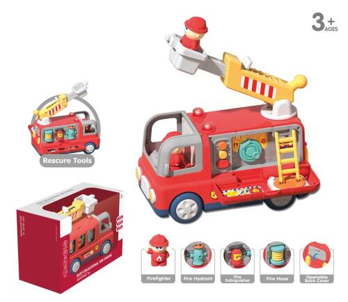 Mașină de pompieri interactivă cu lumini și sunet YL518A