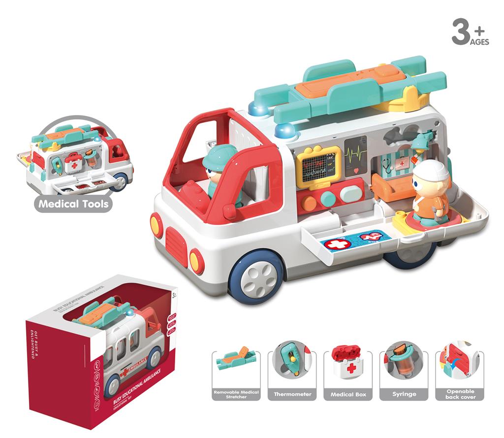 Ambulanță interactivă cu lumină și sunet YL519A