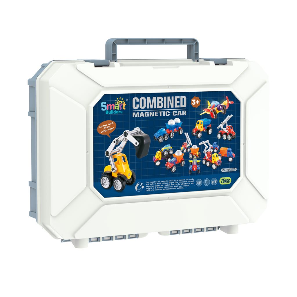 Kit de construcție mașină magnetică 75 piese (nr. 6969-D)