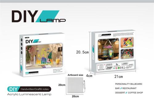 Tablă de desen cu iluminare din spate cu LED-uri 20cm 3611B