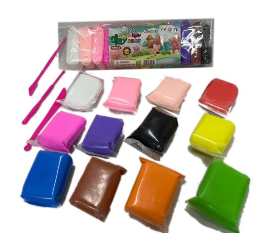 Plastilina cu aer 12 culori 8012