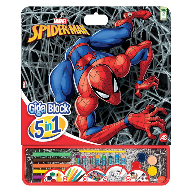Set pentru desen Giga Block 5 in 1 Spider Man 1023-62752