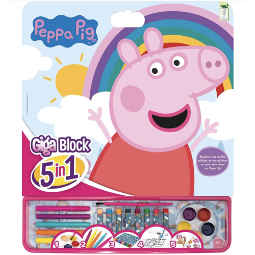 Set de creație 5 în 1 "Purcelușa Peppa''