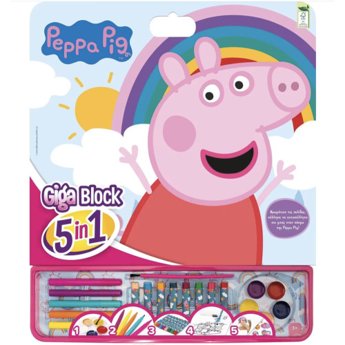 Set de creație 5 în 1 "Purcelușa Peppa''