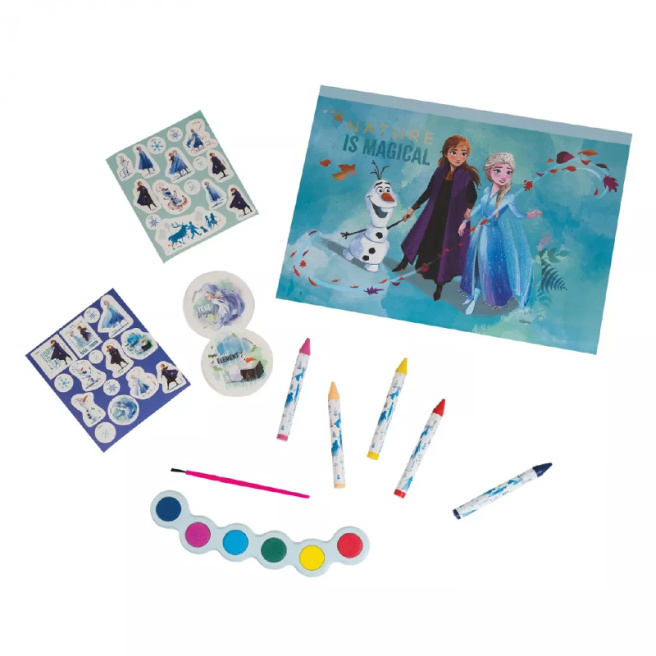 Set pentru desen în gentuță transparență Frozen, 17 articole 1023-68001