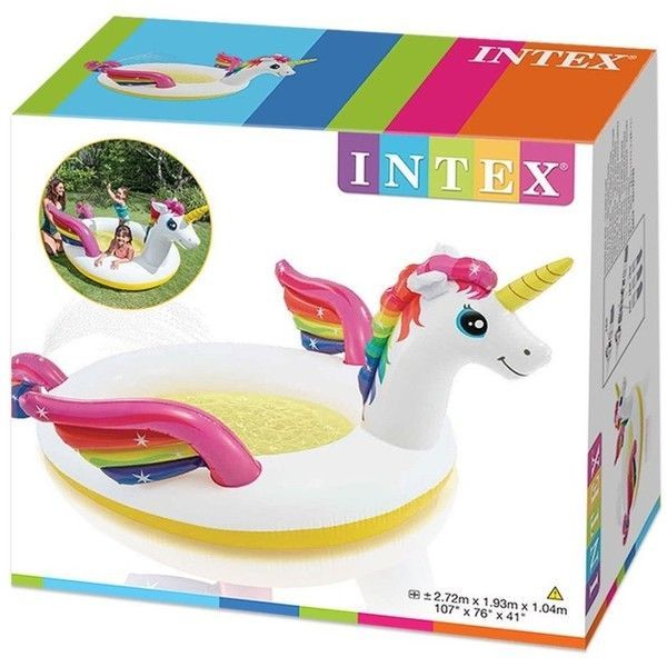 INTEX Детский надувной бассейн “Волшебный Eдинорог” 272x193x104 см, 335 Л, 2+ 57441