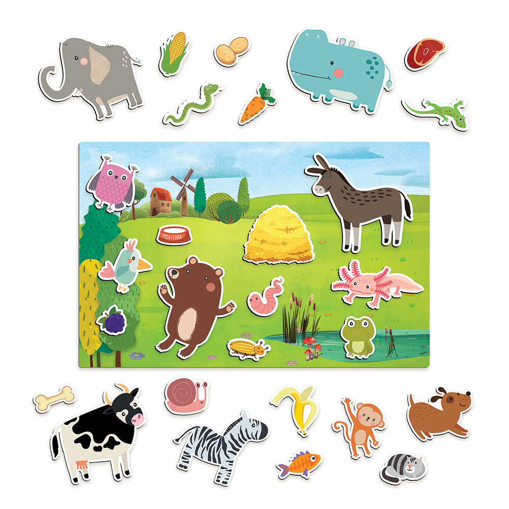 Animale 45 de magneți educativi din hârtie pentru copii 1029-64076