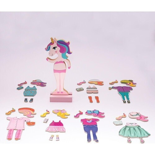 Set de construcție magnetic AS „Vise fantastice de îmbrăcat” pentru copii 1029-64059