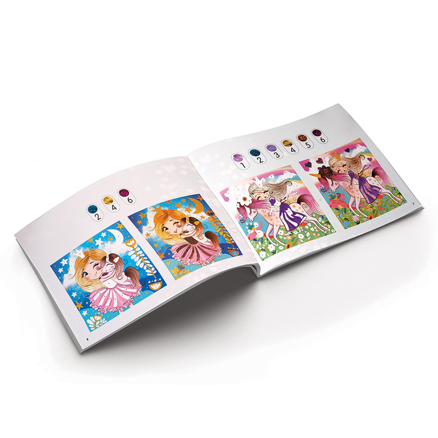 HappiHobbi Artă cu sclipici fantezie pentru copii HappiHobbi 1038-21046