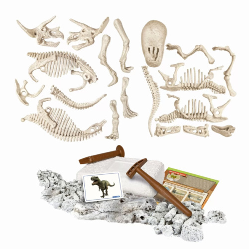 Set de joacă Săpături arheologice Dinozauri: T-Rex si triceratop Clementoni RO 1026-50749