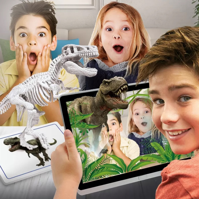 Set de joacă Săpături arheologice Dinozauri: T-Rex si triceratop Clementoni RO 1026-50749