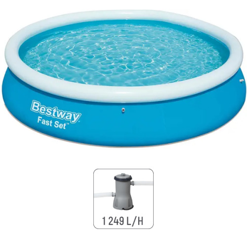Bestway Надувной бассейн Fast Set с фильтрующим насосом, 366х76 см, 5 377Л 57274