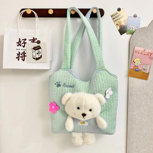 Geantă cu ursuleț de pluș M300-6009