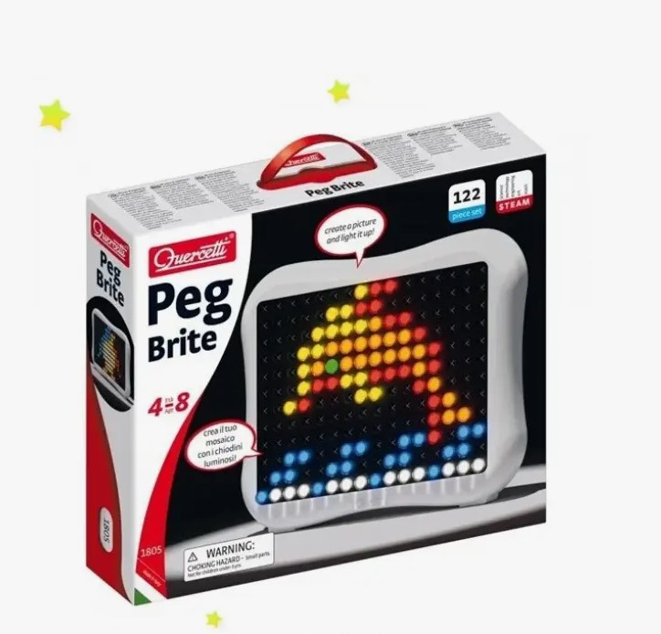 Mozaic Quercetti cu lumină „PEG BRITE” 1805