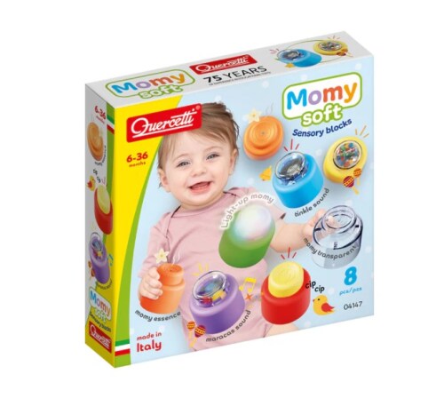 QUERCETTI Set de construcții Momy Soft, 8 piese, 4147