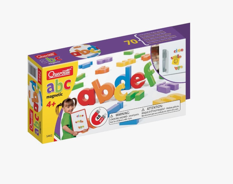 Set de litere mici magnetice Quercetti 5462