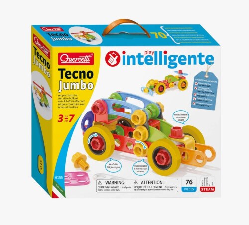 Set de construcție Quercetti Techno Jumbo cu 76 de piese (6155)