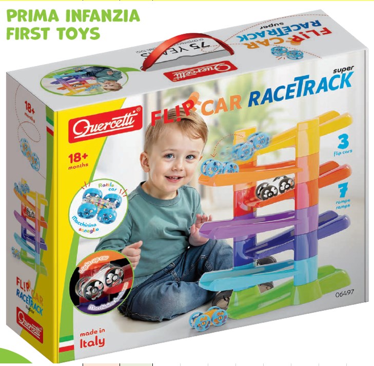 Pistă de curse Quercetti 6496 Super Flip Car 6497