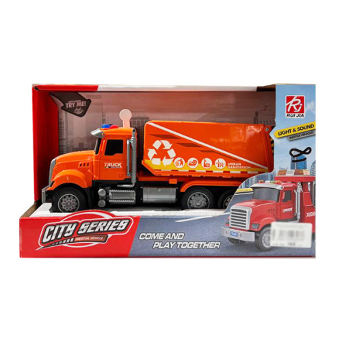 Camion de gunoi cu tracțiune spate la scară 1:18 (lumină/sunet) RJ6673-5
