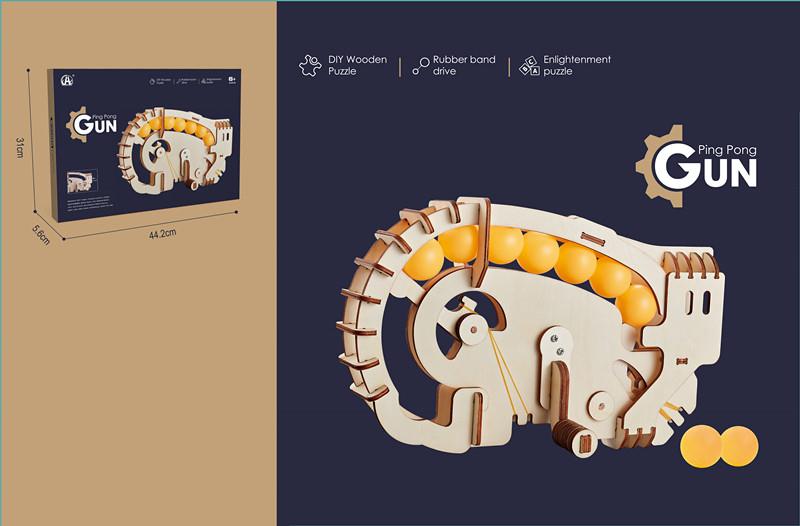 Pușcă din lemn, model de asamblare CH2010
