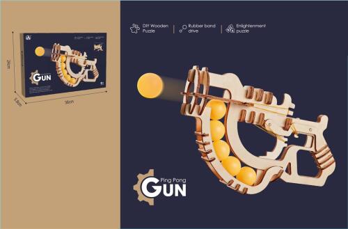 Pușcă din lemn, model de asamblare CH2011