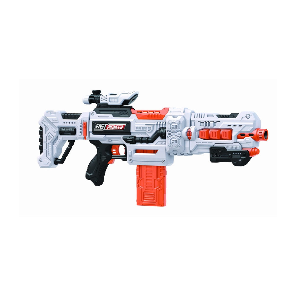 Mitralieră de jucărie Pioneer rapidă cu 36 de gloanțe moi  BIG507