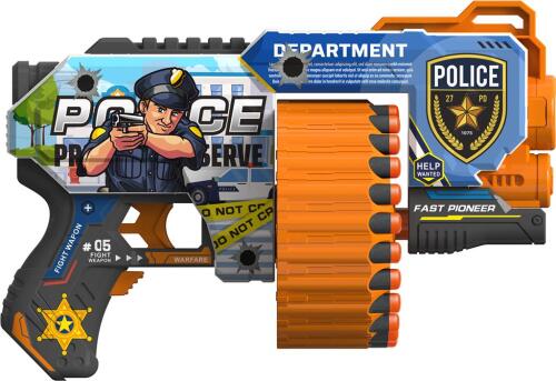 Pistol de jucărie cu gloanțe moi „Poliție” BH154