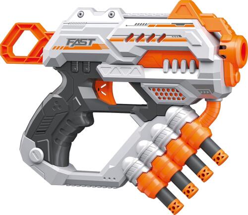 Pistol de jucărie rapid Pioneer cu 8 gloanțe moi BH711