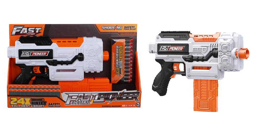 Pistol de jucărie rapid Pioneer cu 24 de gloanțe moi  BIG507-1