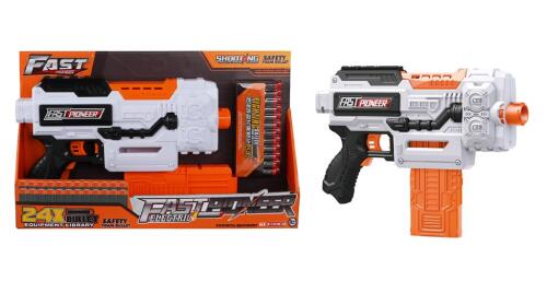 Pistol de jucărie rapid Pioneer cu 24 de gloanțe moi  BIG507-1