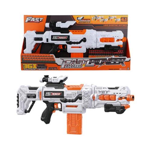 Pistol de jucărie rapid Pioneer cu 48 de gloanțe moi și o țintă BIG507K