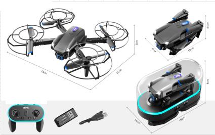 Quadcopter cu cablu USB 4D-V20