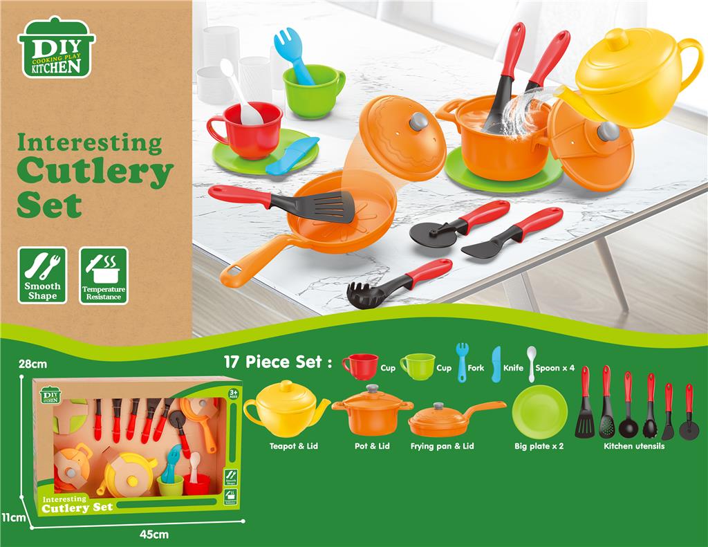 Set de bucătărie cu 17 piese HG-9044