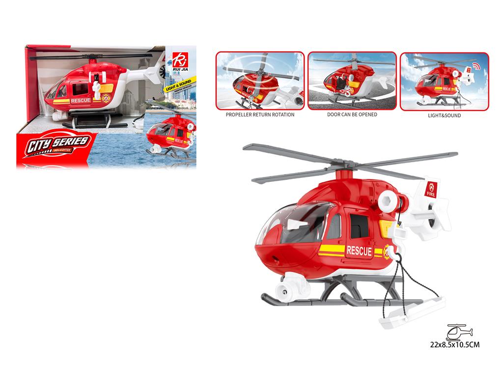 Elicopter inerțial  de pompieri, scara 1:20 RJ9818A
