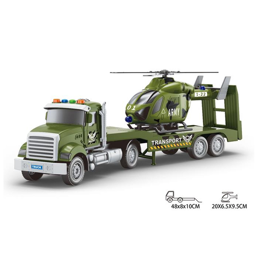 Set elicopter American Truck scara 1:18 (lumină/sunet) RJ6674-9