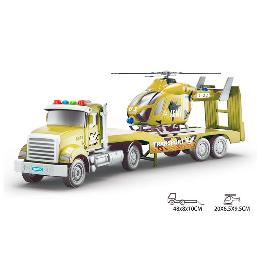 Игровой набор American Truck 1:18 c вертолетом (свет/звук)  RJ6674-9
