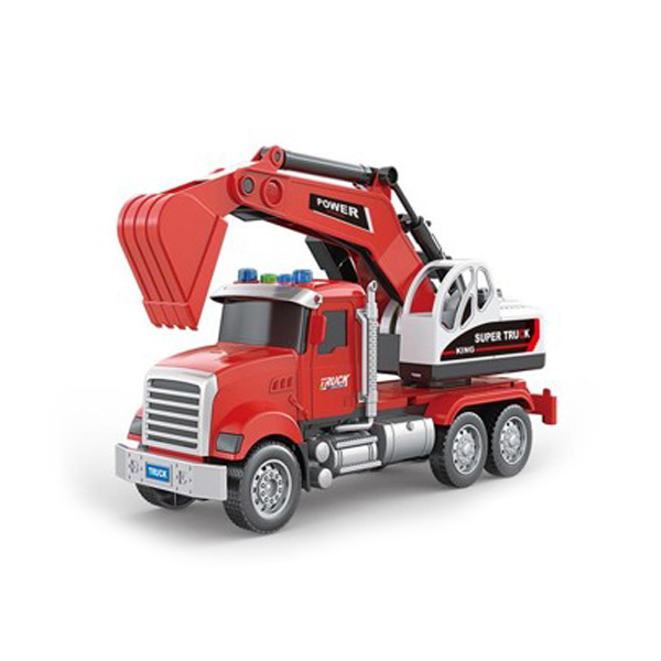 Excavator inerțial scara 1:18, (lumină/sunet) RJ6673-7