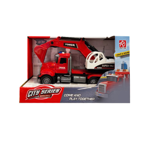 Excavator inerțial scara 1:18, (lumină/sunet) RJ6673-7